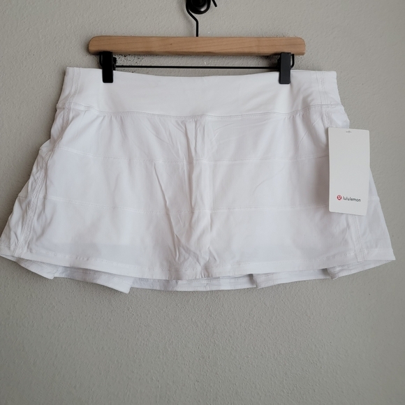 Lululemon Pace Rival Skirt (Regular) 13" in White size 14 NWT - Picture 3 of 8